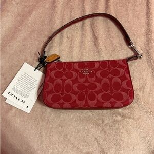 Coach Nolita 19 Red Denim Shoulder Purse